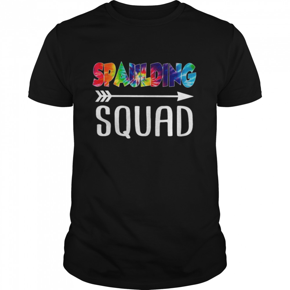Spaulding Squad Tie Dye Style Rainbow shirt