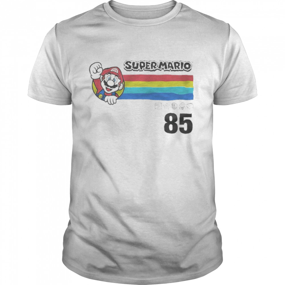 Super Mario Bros Mario 85 Stripes shirt