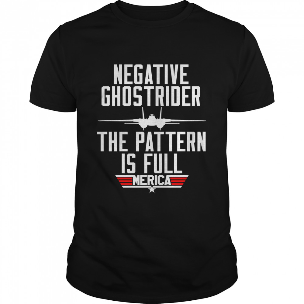 Negative ghostrider the pattern is full merica shirt