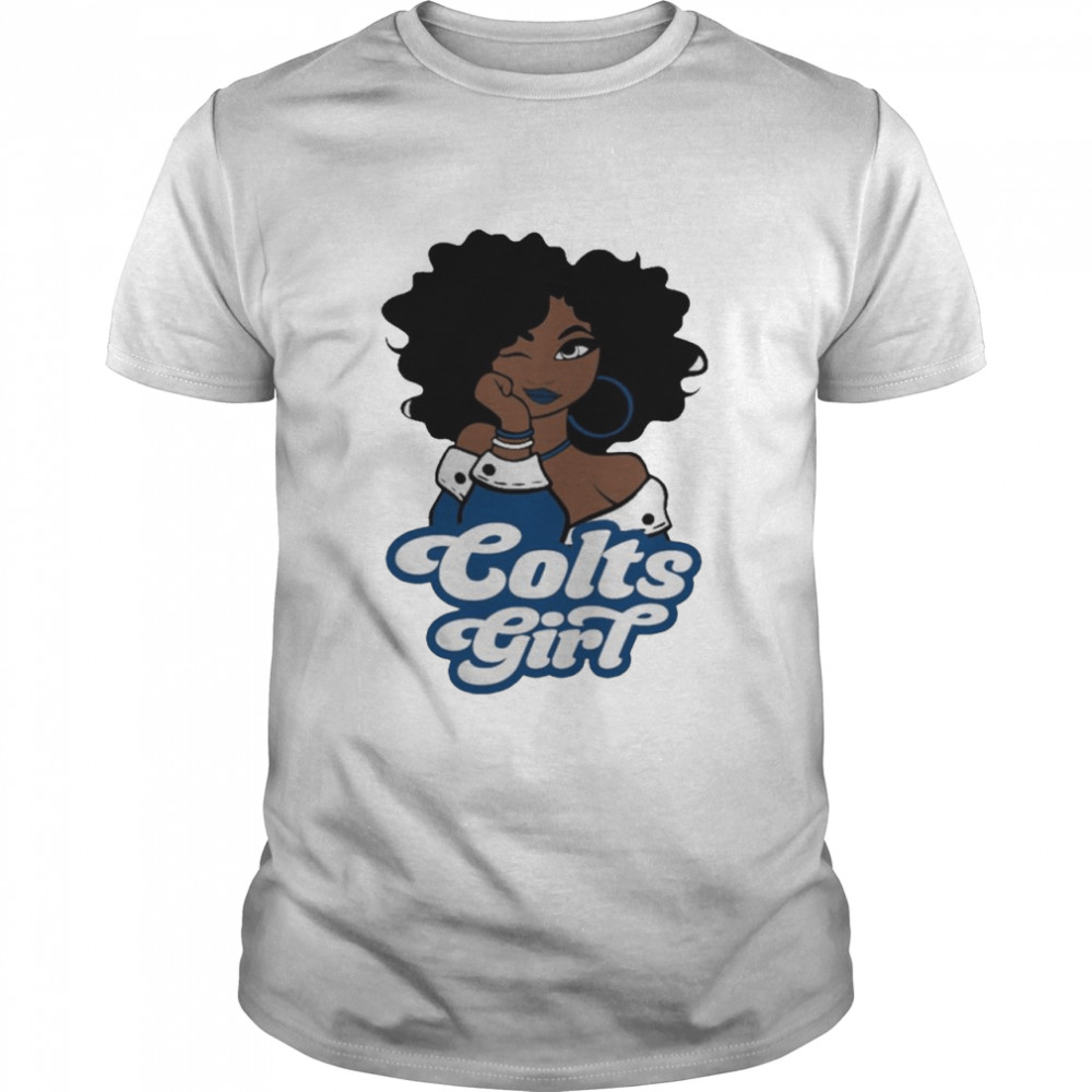 Official black woman indianapolis colts girl shirt - Trend T Shirt Store  Online