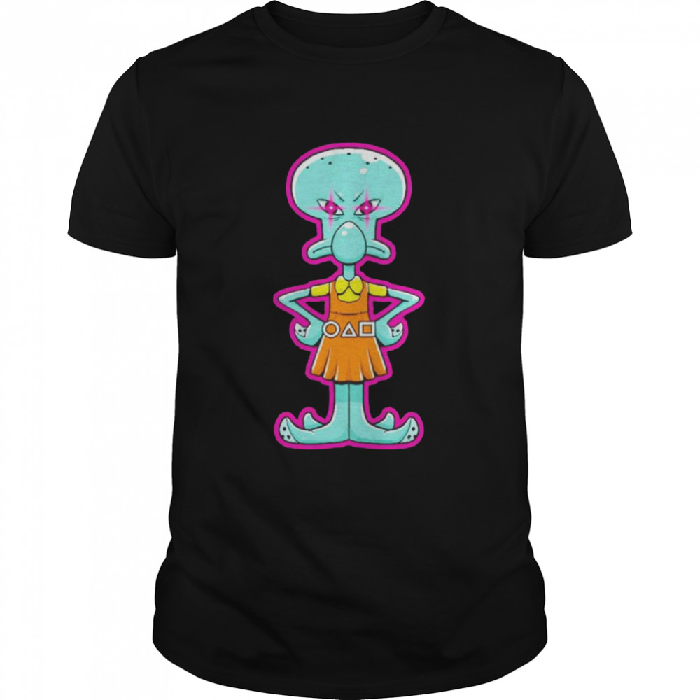 Squid Game Doll mashup Squidward shirt