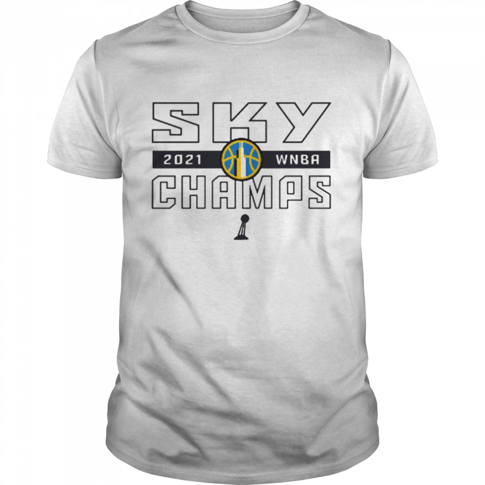 2021 WNBA Champions Sky Champion Chicago Sky logo T- Shirt