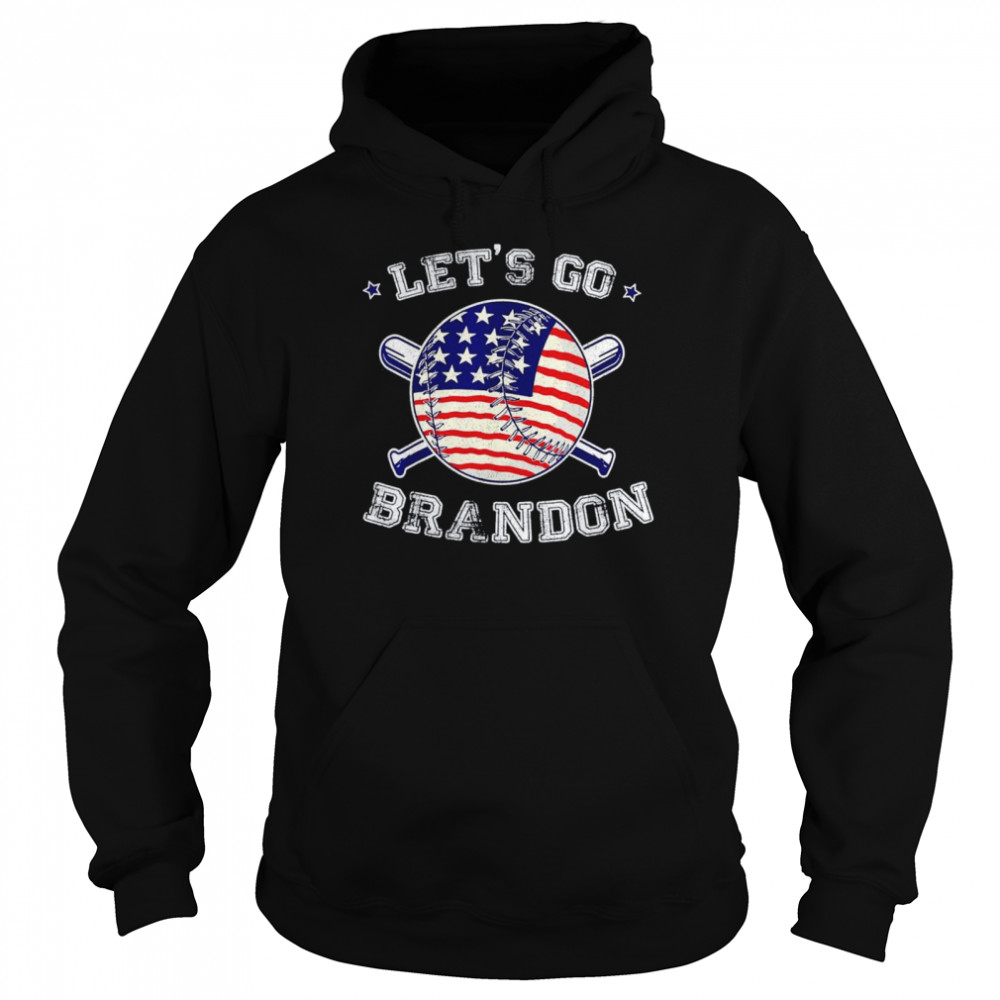 Let’s Go Brandon Baseball Bat US Flag  Unisex Hoodie