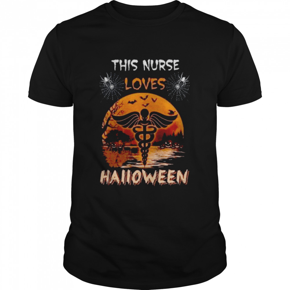 This nurse loves halloween shirt
