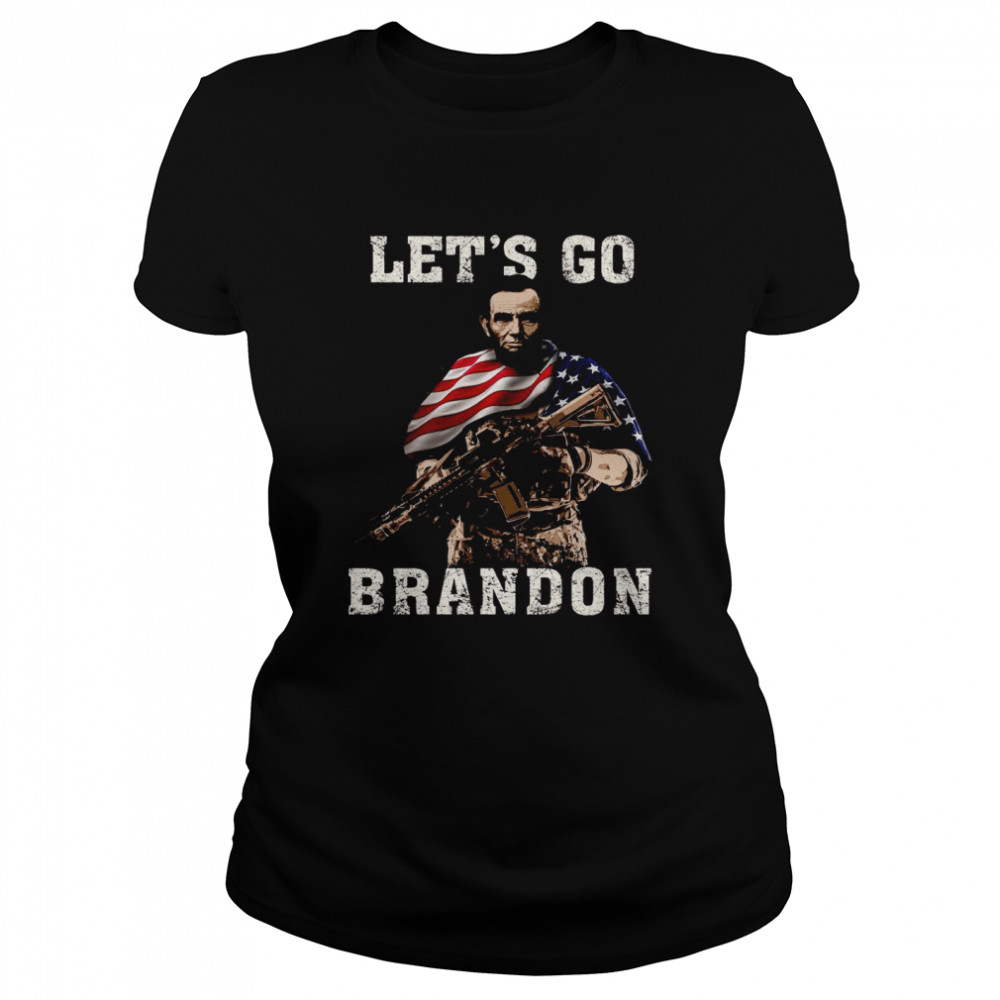 American Flag Let’s Go Brandon  Classic Women's T-shirt