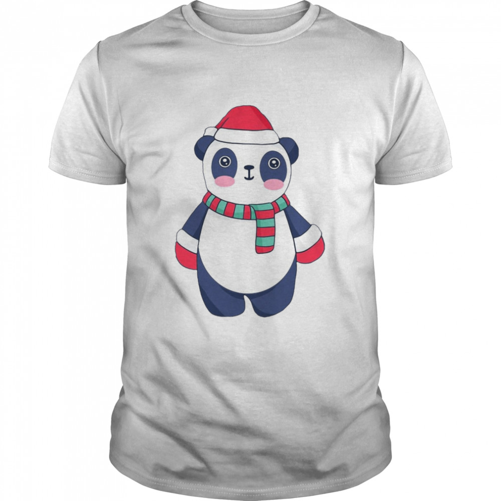 Chrismas Cute Panda Bear Shirt