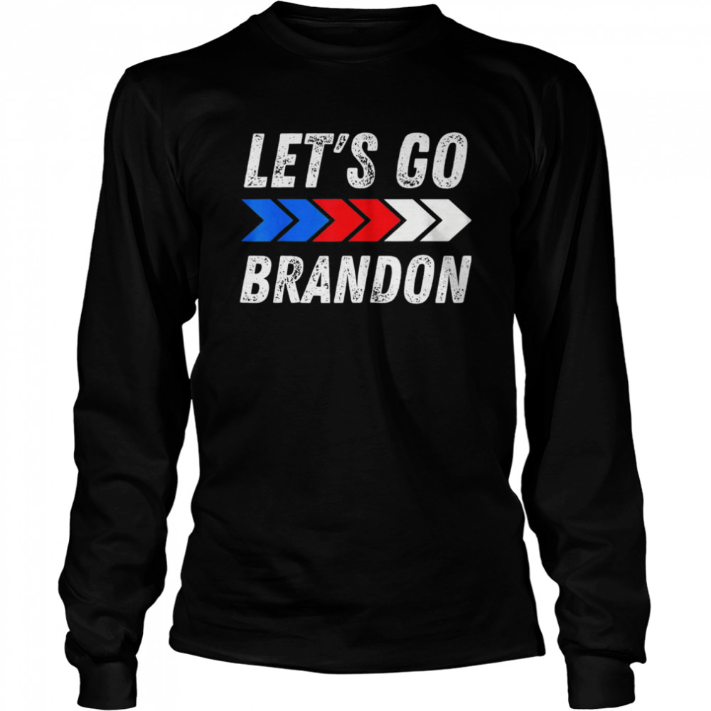 Let’s Go Brandon Conservative US Flag Meme  Long Sleeved T-shirt