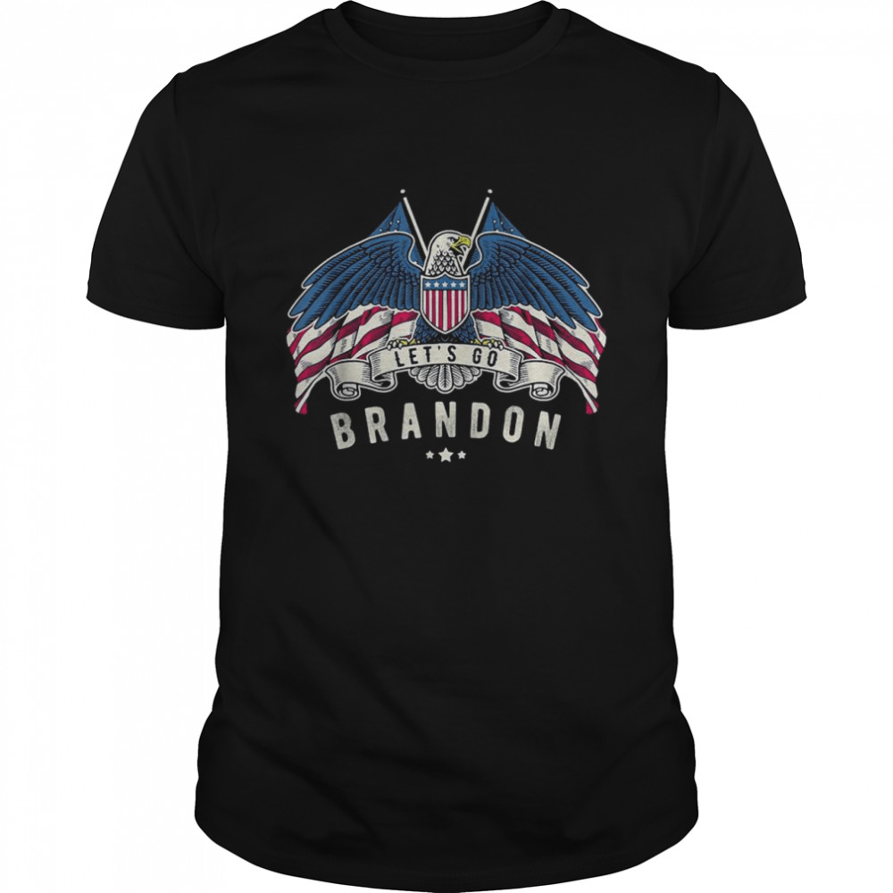 Let’s Go Brandon Eagle US Flag Conservative T-Shirt