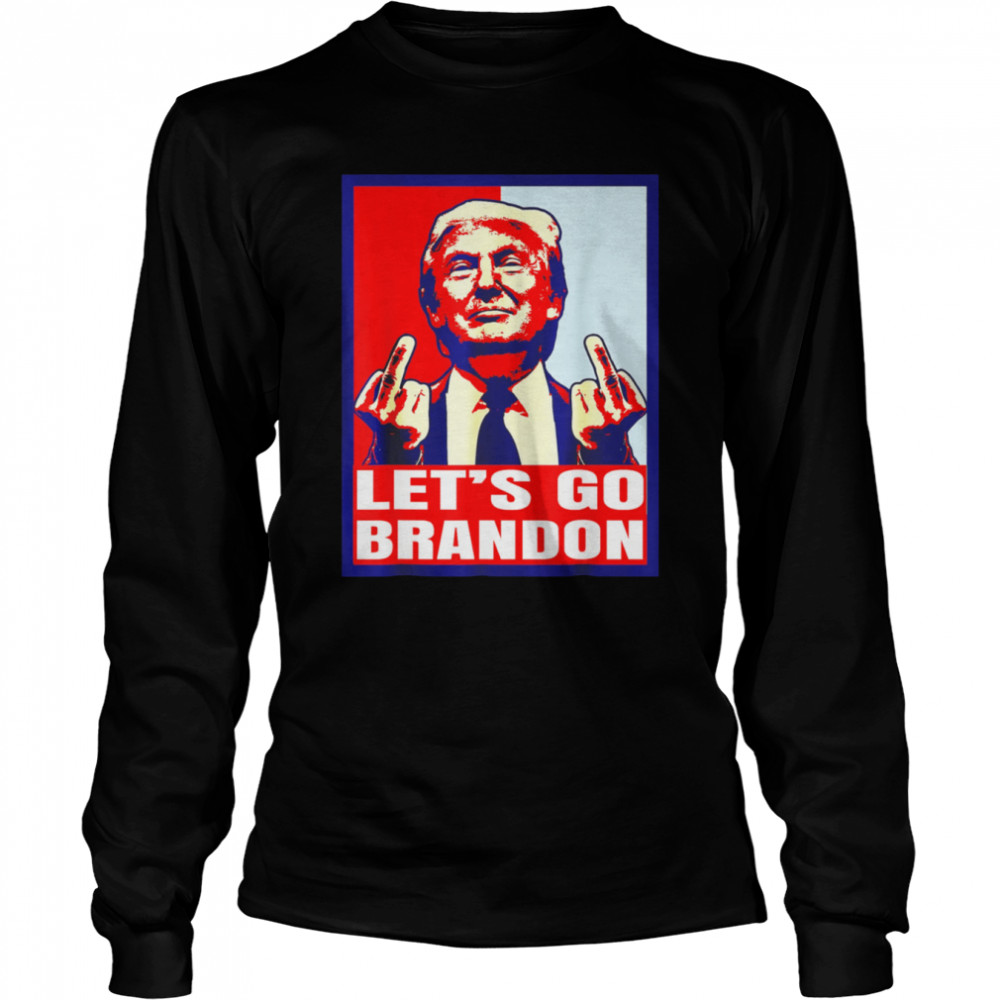 Let’s Go Brandon FJB Conservative US Flag Impeach 46  Long Sleeved T-shirt