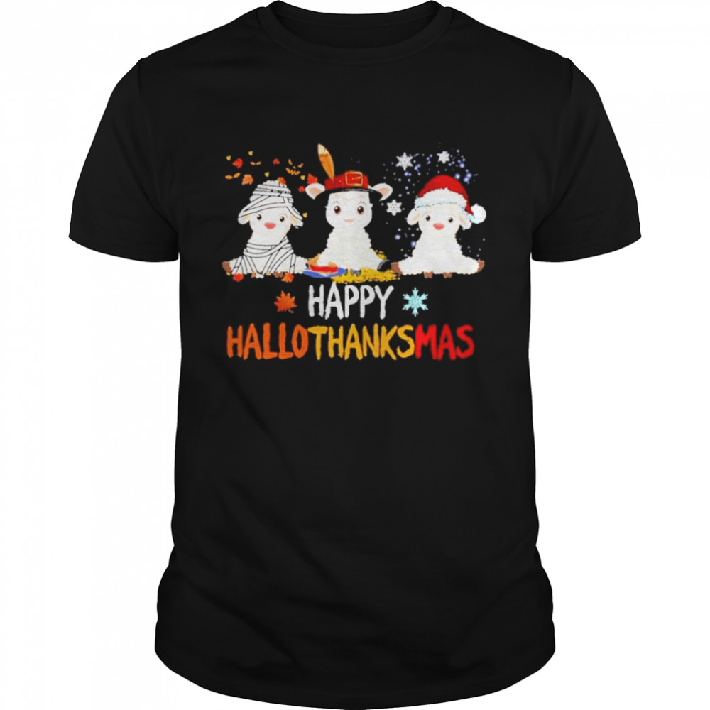 Sheep Halloween Happy HalloThanksMas 2021 T-Shirt