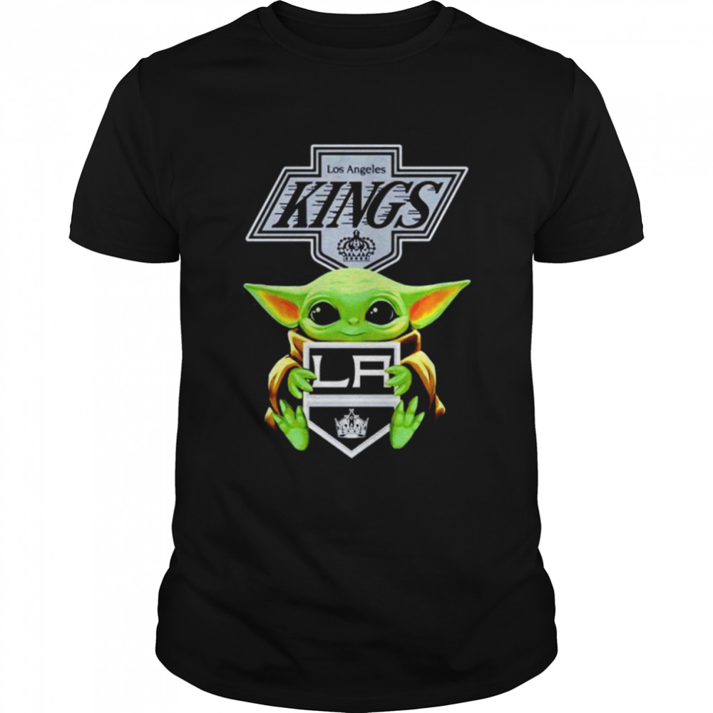 Baby Yoda Hug Los Angeles Kings shirt