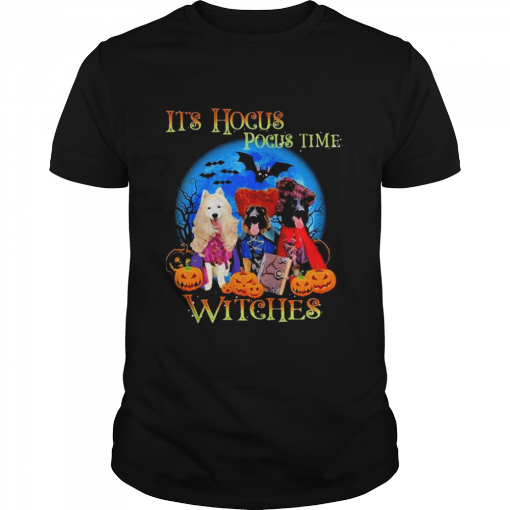 Becgie GSD It’s Hocus Pocus Time Witches Halloween Shirt