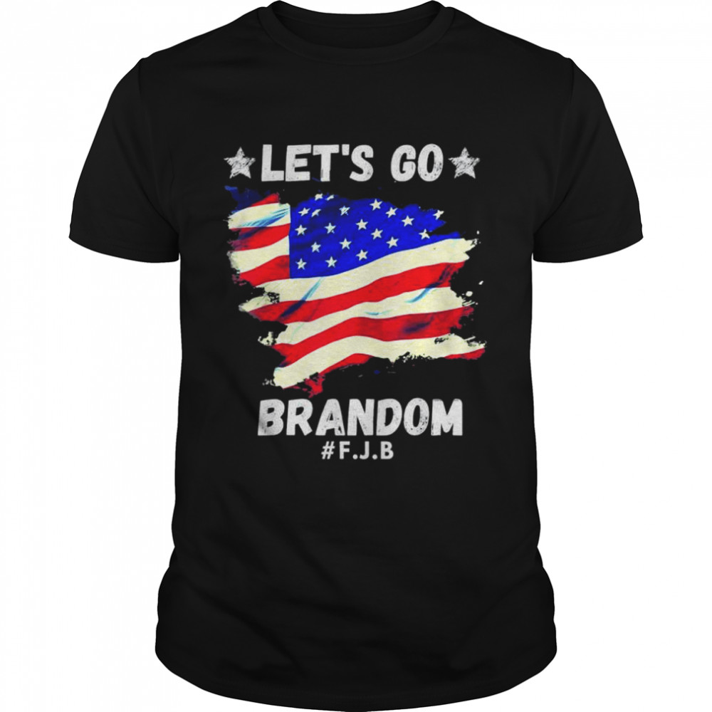 Lets Go Brandon #FJB American Flag Shirt