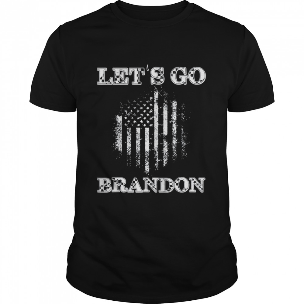 Let’s Go Brandon FJB Anti Biden US Flag Political T-Shirt