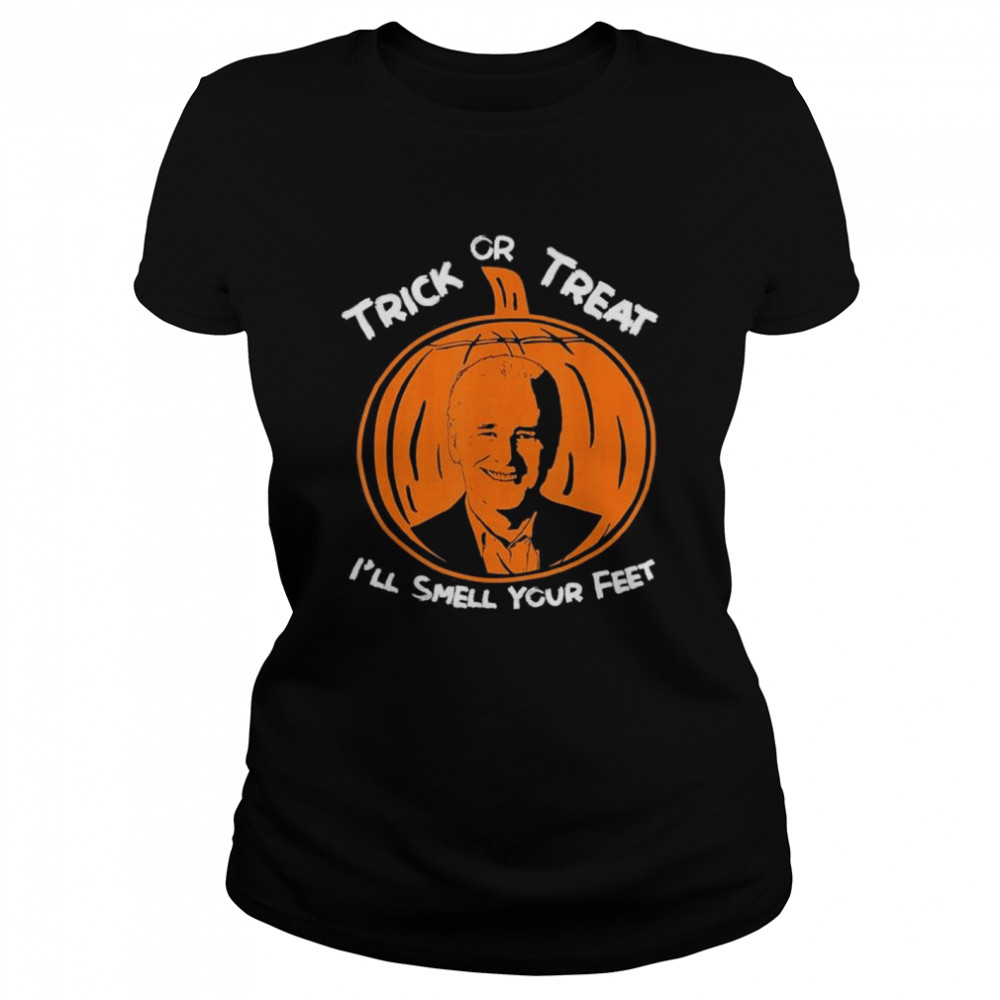 Trick Or Treat Joe Biden Pumpkin Costume 2021 Happy Halloween T- Classic Women's T-shirt