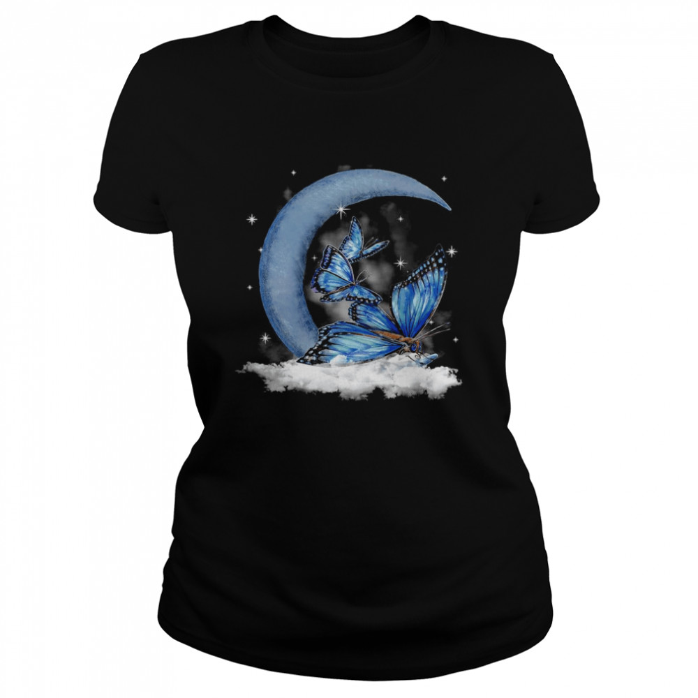 Butterfly Sleeping With Moon T-shirt Classic Women's T-shirt