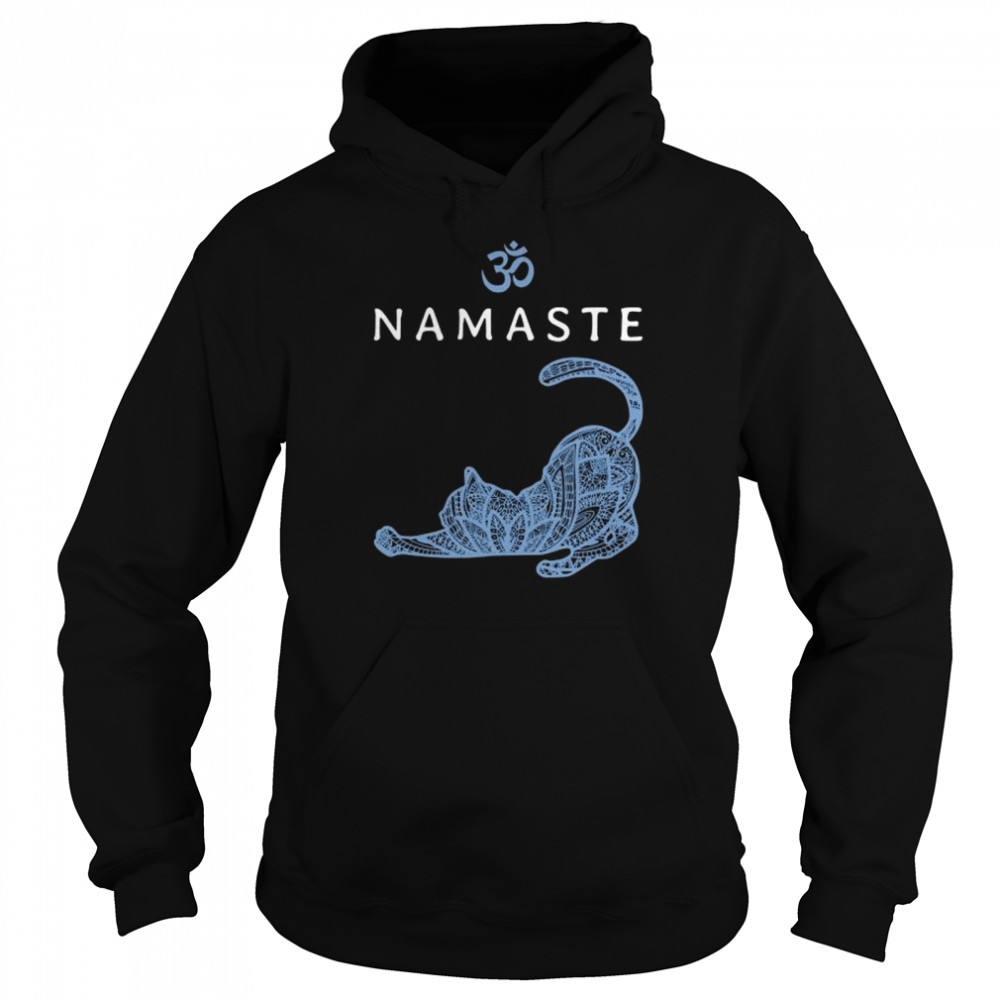 Cat Yoga Namaste shirt Unisex Hoodie