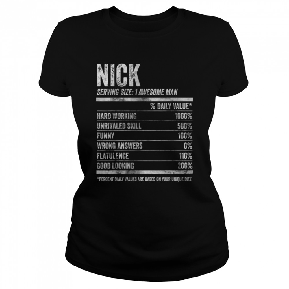 Mens Nick Nutrition Personalized Name Shirt Funny Name Facts T-Shirt  B09K2QJW7V - Trend T Shirt Store Online