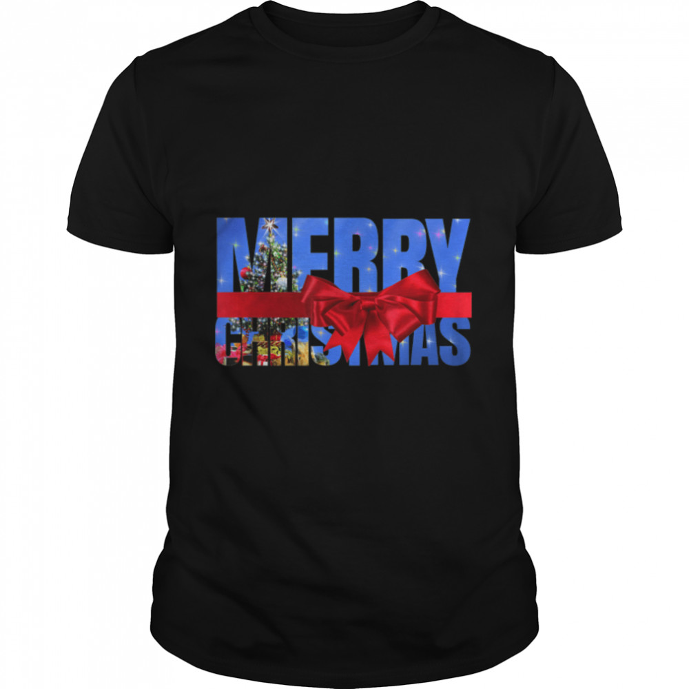 Merry Christmas Happy Holidays Greetings Pajama Shirt T-Shirt B09JX2BZZ2