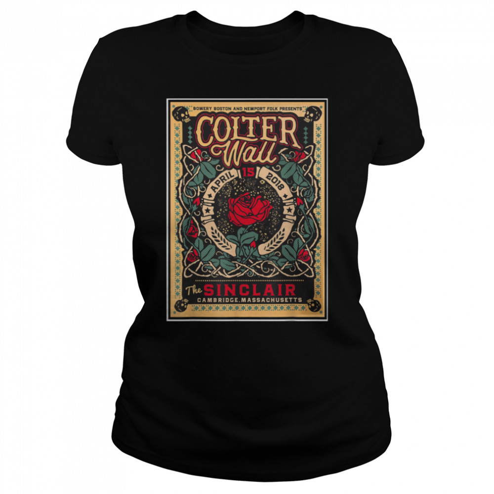Retro Wall Art Colter Outfits Canadian Classic Singers Music T- B09K48DDSF Classic Women's T-shirt