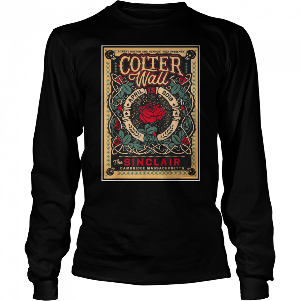 Retro Wall Art Colter Outfits Canadian Classic Singers Music T- B09K48DDSF Long Sleeved T-shirt
