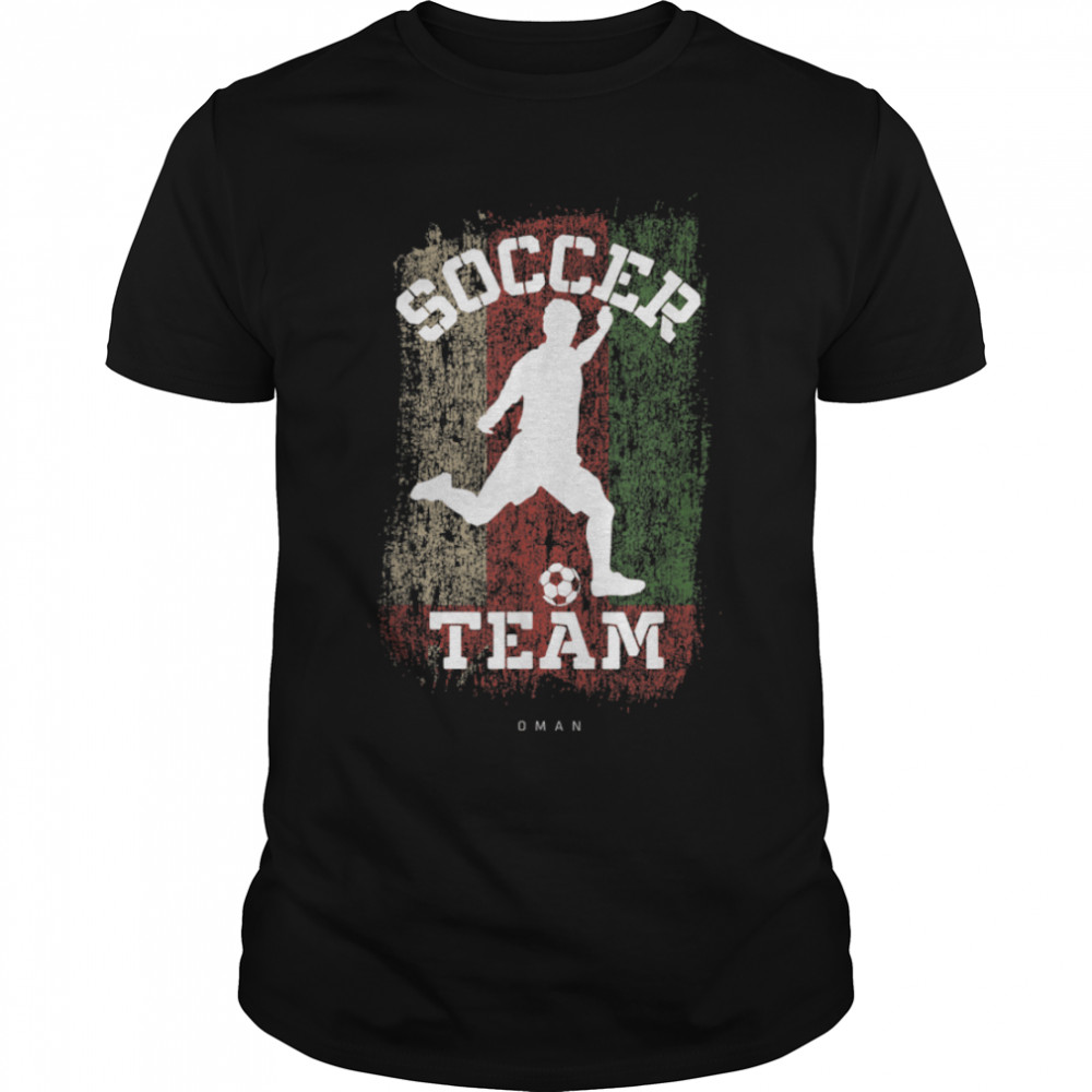 Soccer Oman Flag Football Team Soccer Player T-Shirt B09JPGM3KT
