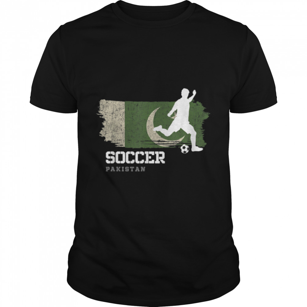 Soccer Pakistan Flag Football Team Soccer Player T-Shirt B09JPDSSP2