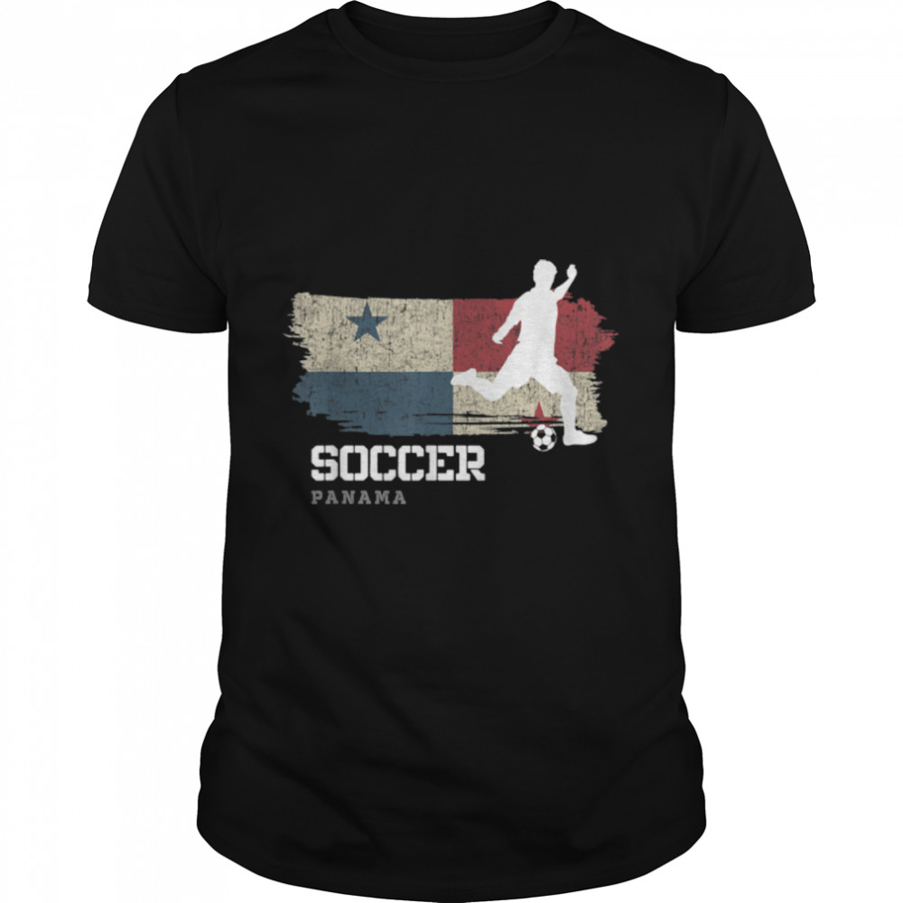 Soccer Panama Flag Football Team Soccer Player T-Shirt B09K12GD4M