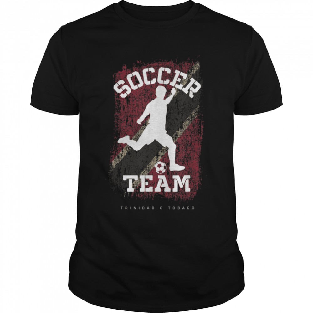 Soccer Trinidad & Tobago Flag Football Team Soccer Player T-Shirt B09JPD4VHG