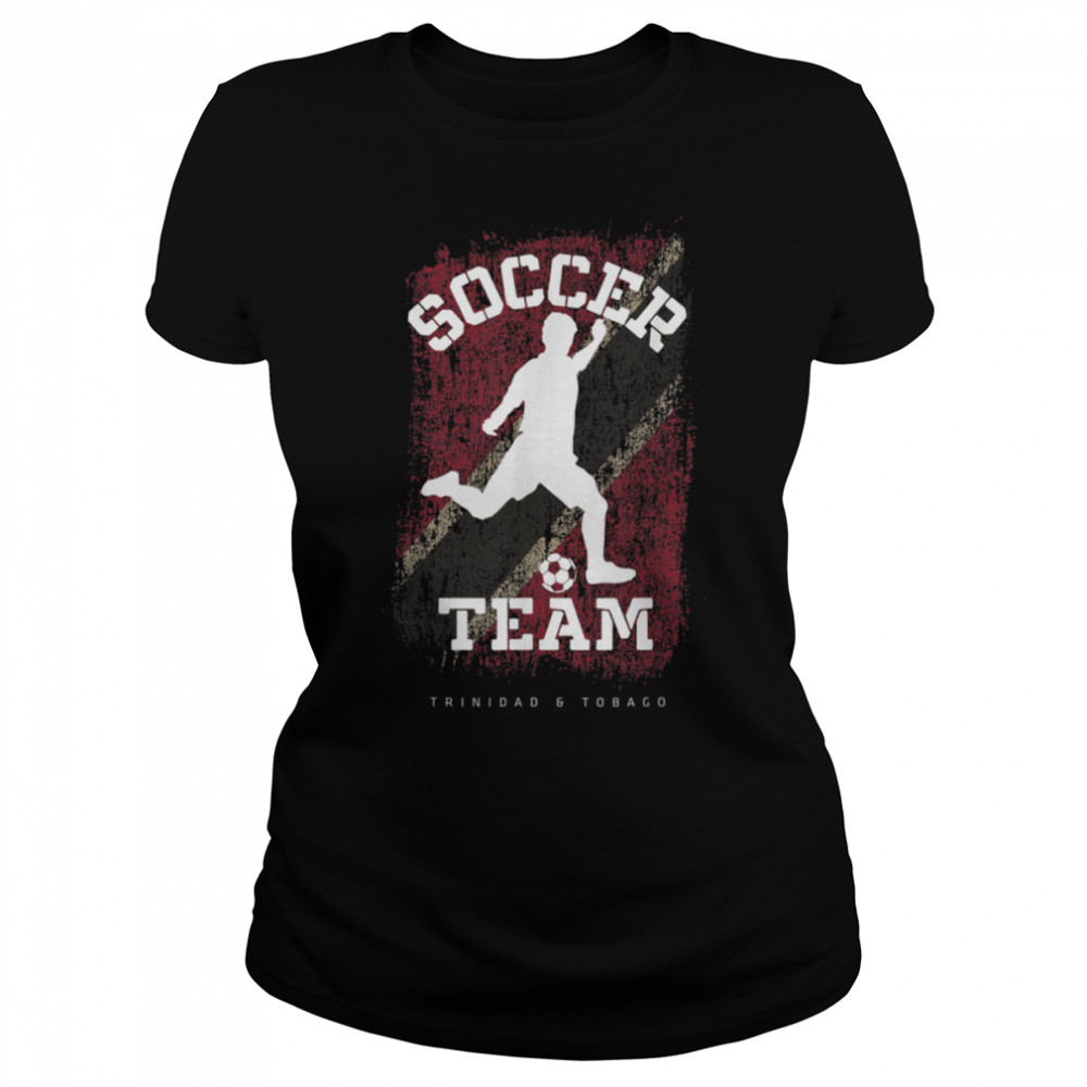 Soccer Trinidad & Tobago Flag Football Team Soccer Player T- B09JPD4VHG Classic Women's T-shirt