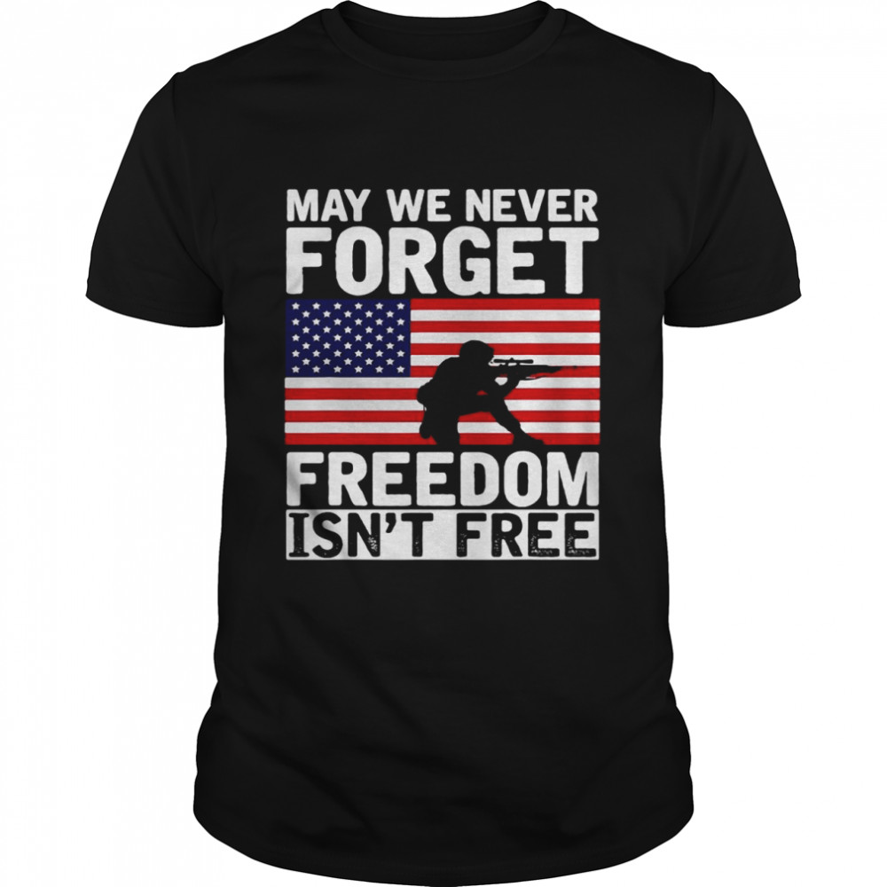 USA Flag Liberty United States Freedom Patriotic Veteran T-shirt