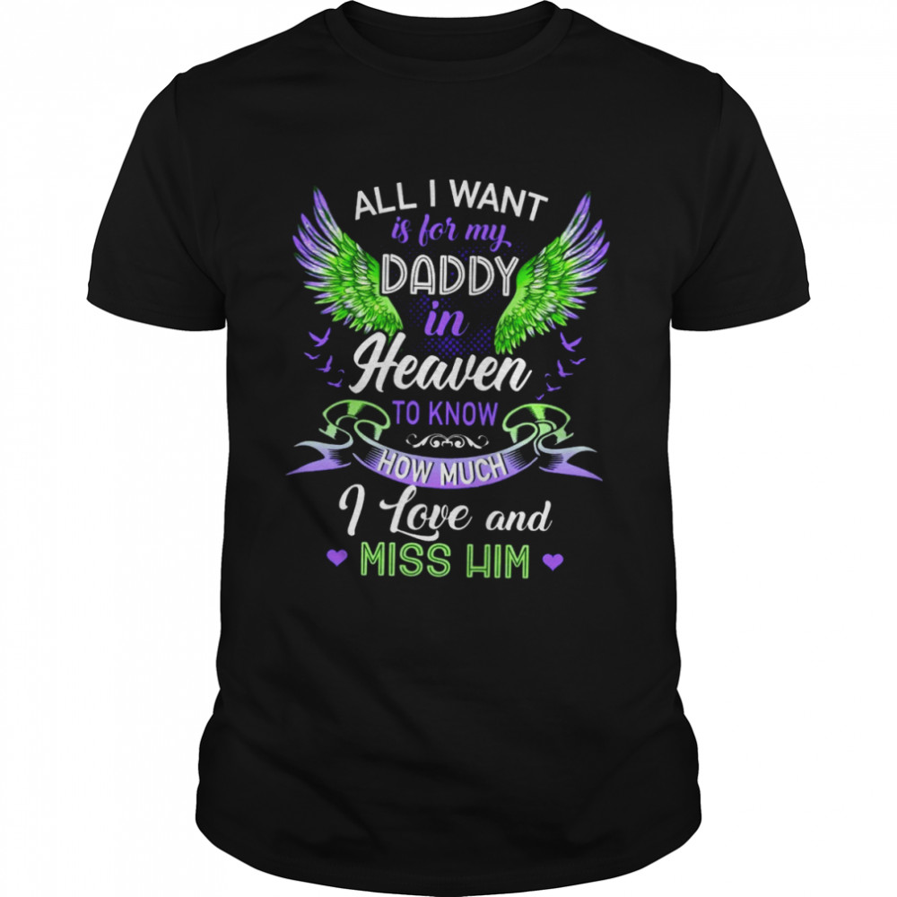 All i want is for my daddy in heaven to know how much shirt Classic Men's T-shirt