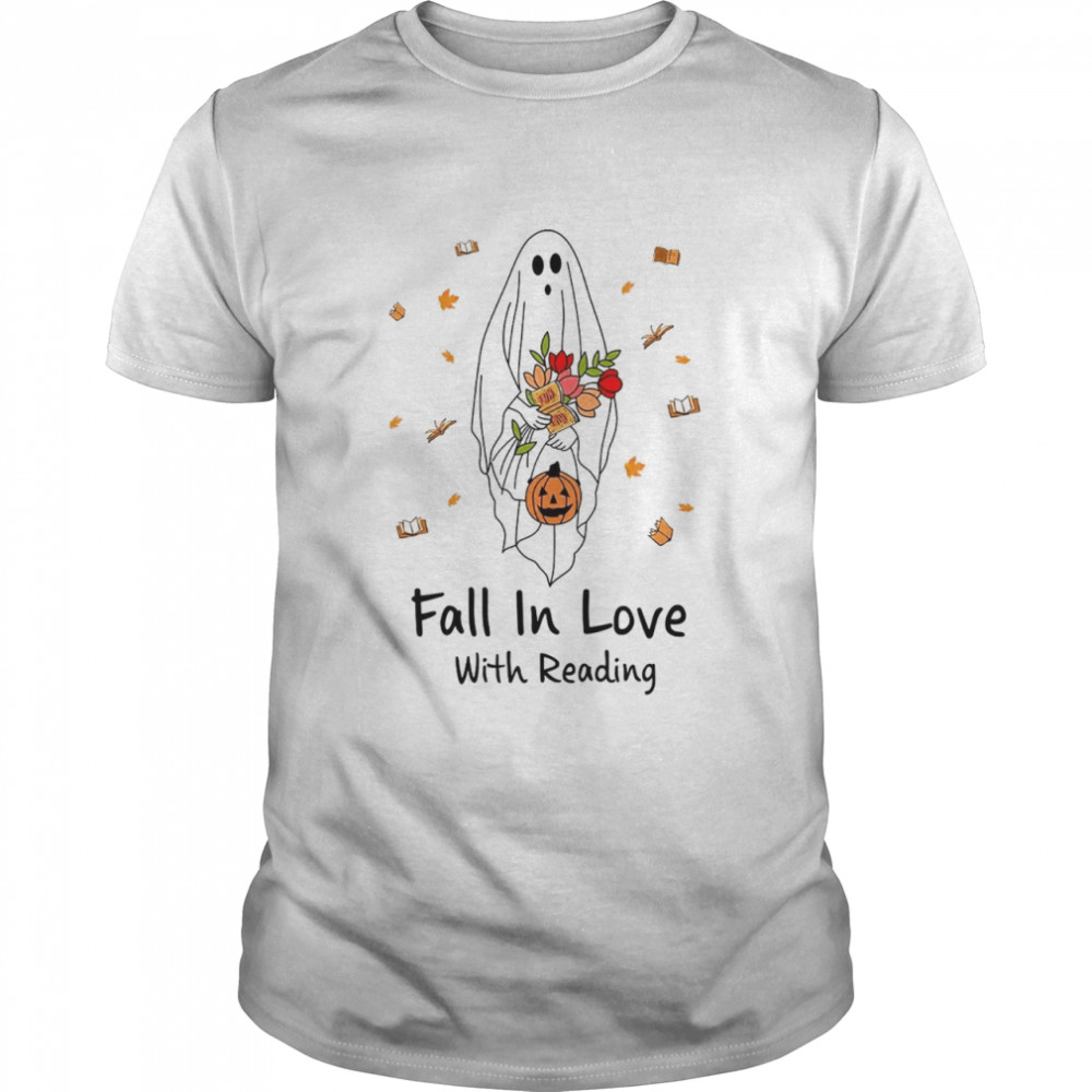 Fall in love with reading shirt