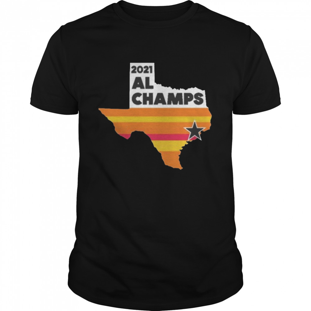 Official Houston Astros 2021 Al Champ Map Retro Vintage Shirt