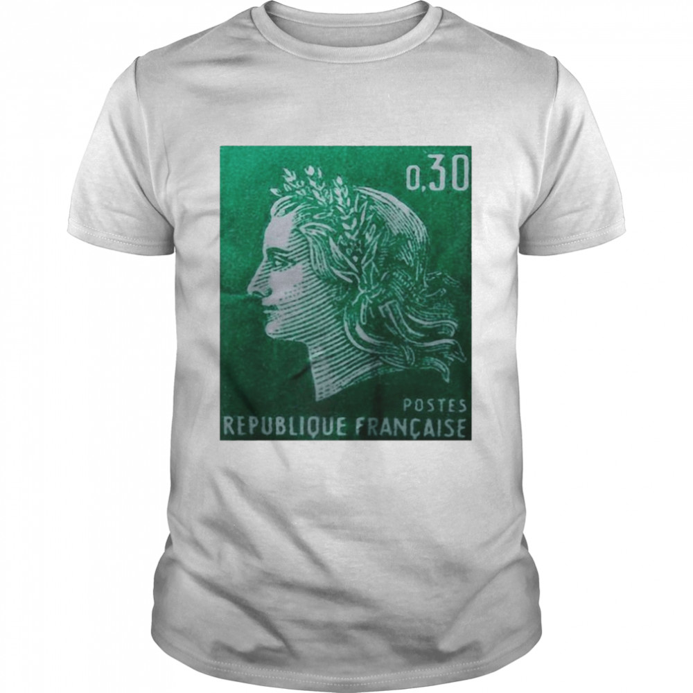 Postage Stamp French Vintage T-shirt