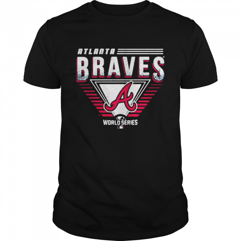 Atlanta Braves Majestic Threads Navy 2021 World Series Bound Amusing Night Tri-Blend Pullover Shirt