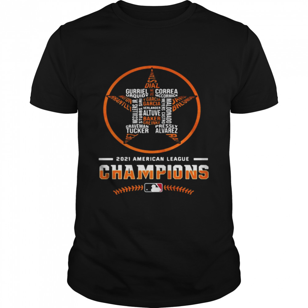 Houston Astros star 2021 American League Champions shirt