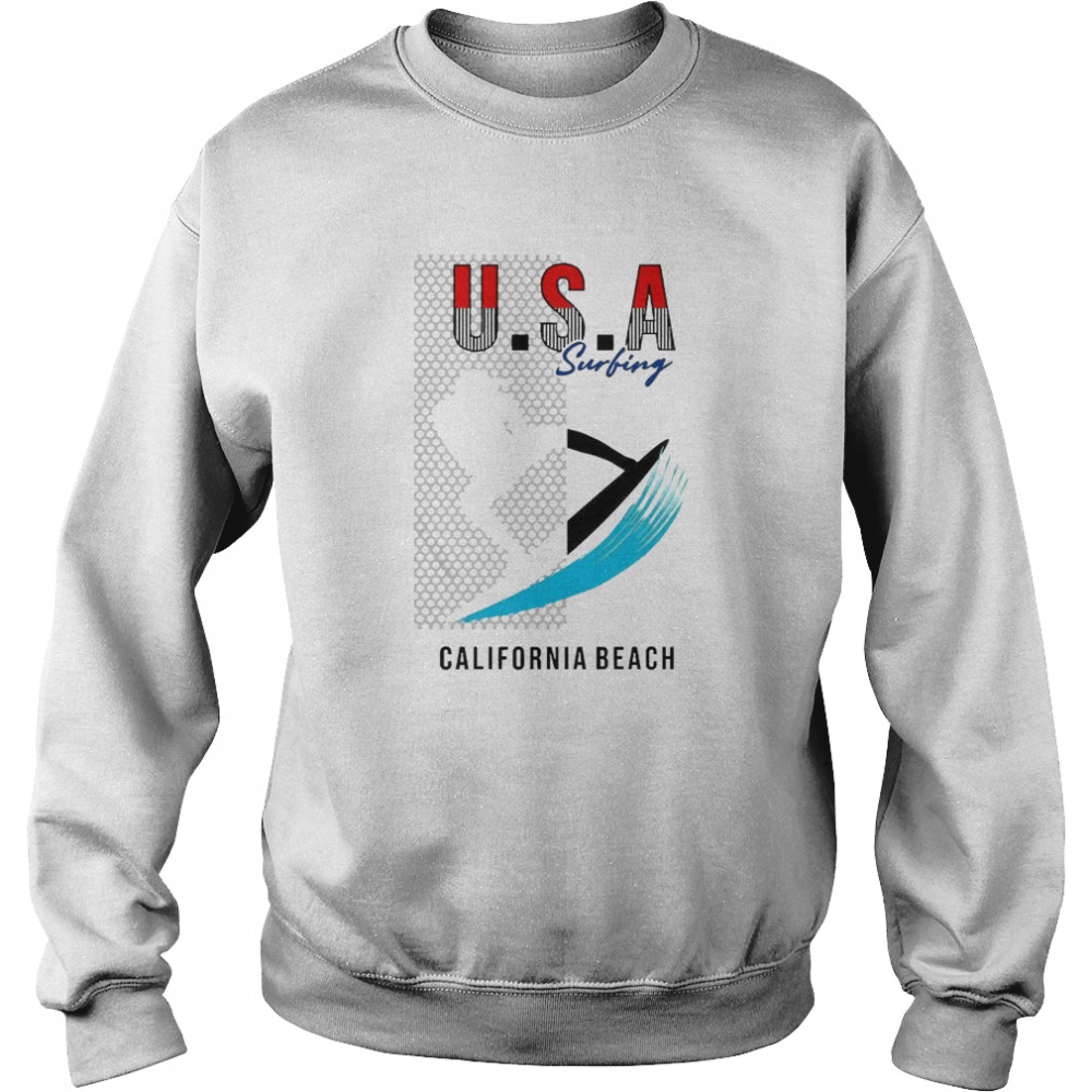 USA Surfing California Beach Beautiful  Unisex Sweatshirt