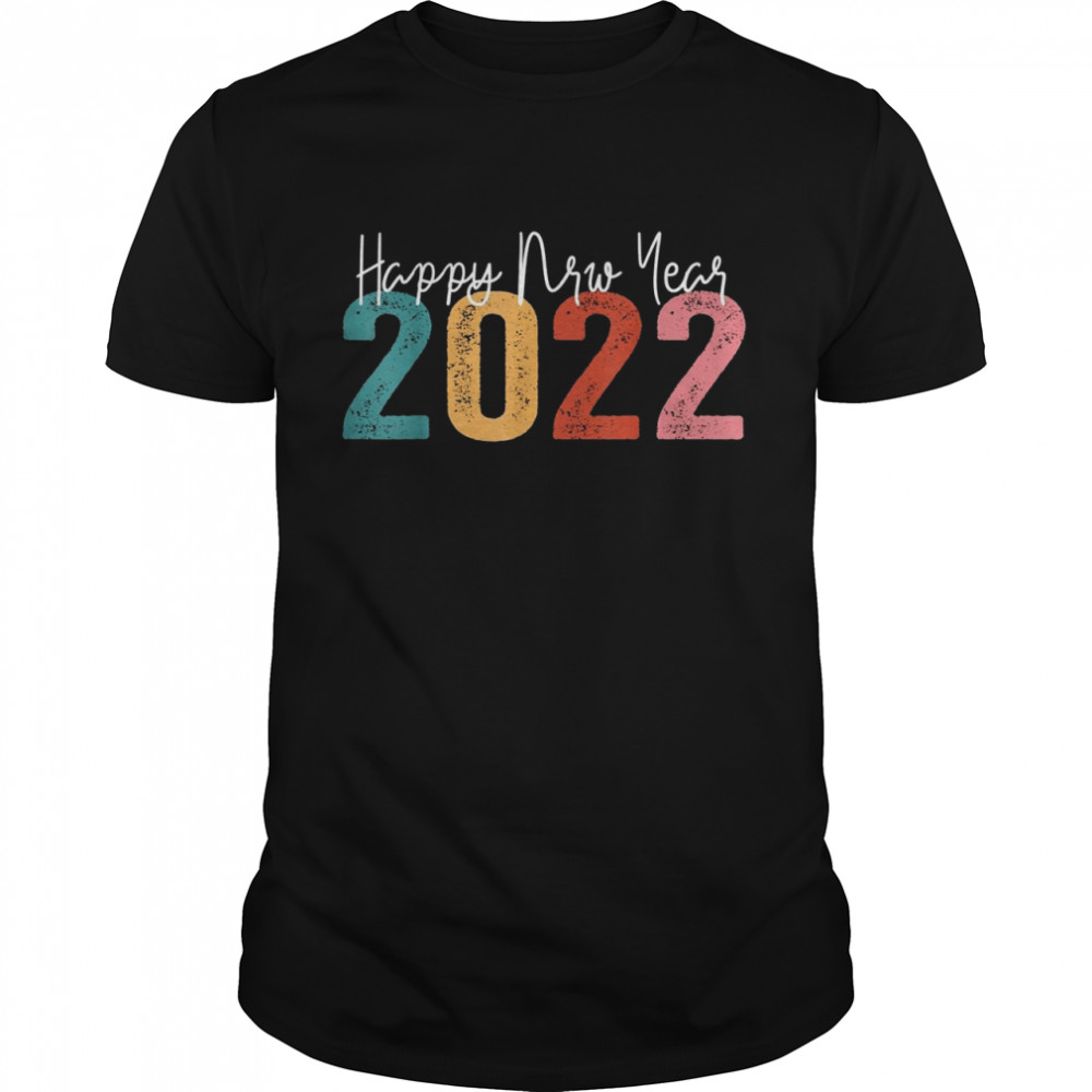 Happy New Year 2022 Vintage New Years Eve Party Supplies  Classic Men's T-shirt