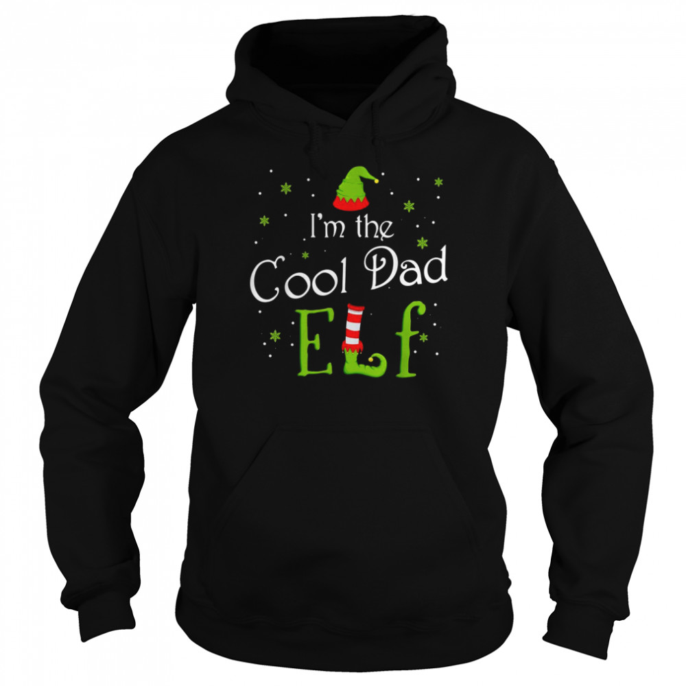 I’m The Cool Dad Elf Xmas Matching Christmas For Family  Unisex Hoodie