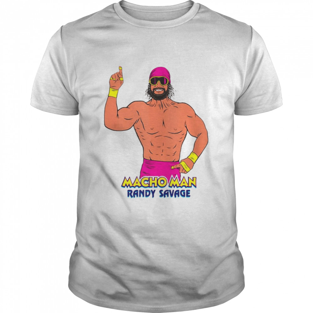 Wwe Macho Man Randy Savage Illustration Graphic T-shirt