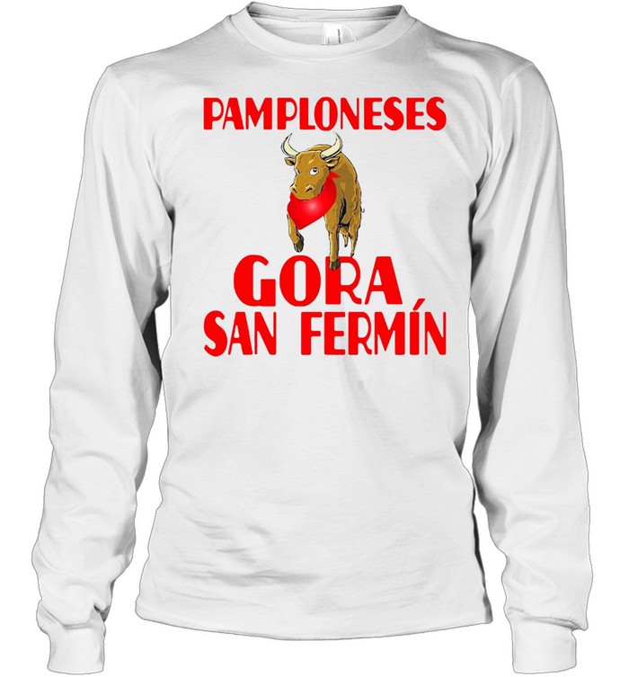 Pamplona Camisetas De España Gora San Fermin  Long Sleeved T-shirt