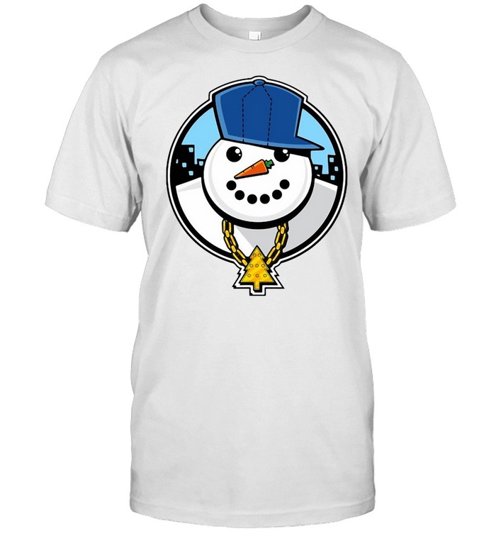 Funny Christmas Of A Ghetto Snowman T-shirt