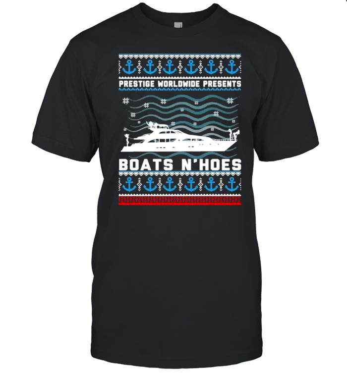 Prestige Worldwide Presents Boats N’Hoes Ugly Christmas Sweatshirt