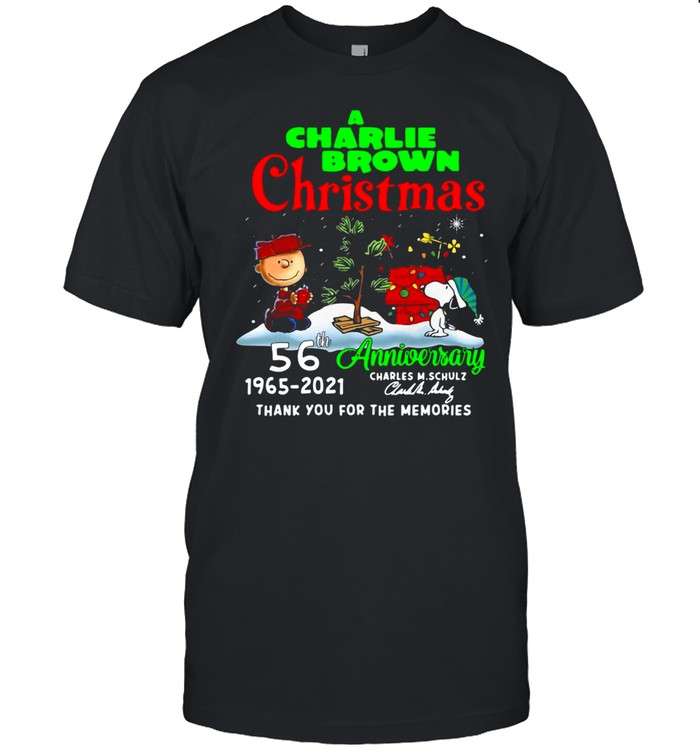 A Charlie Brown Christmas 56th Anniversary 1965-2021 Thank You For The Memories T-shirt Classic Men's T-shirt