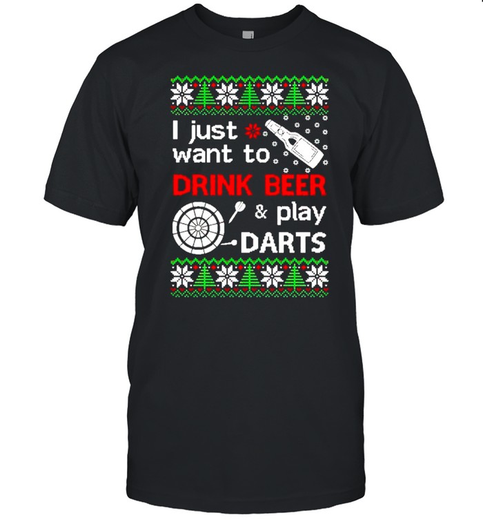 Best i just want to drink beer and play darts Christmas sweater