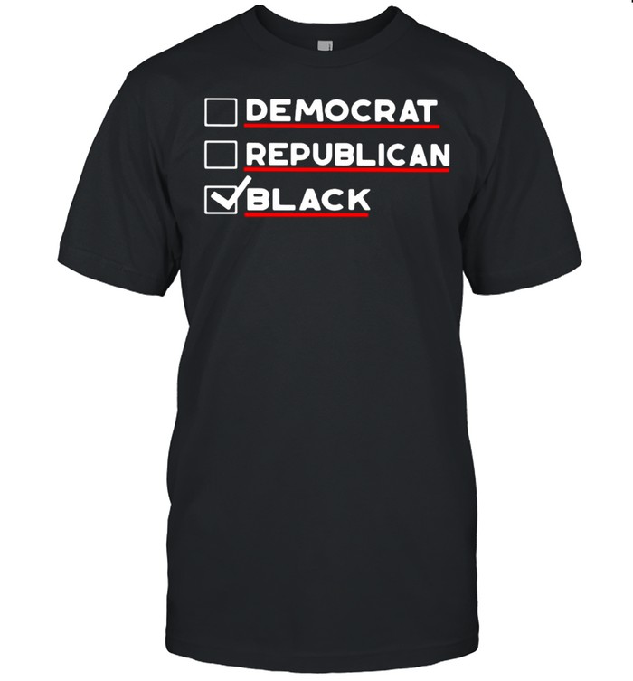 Democrat Republican Black T-shirt