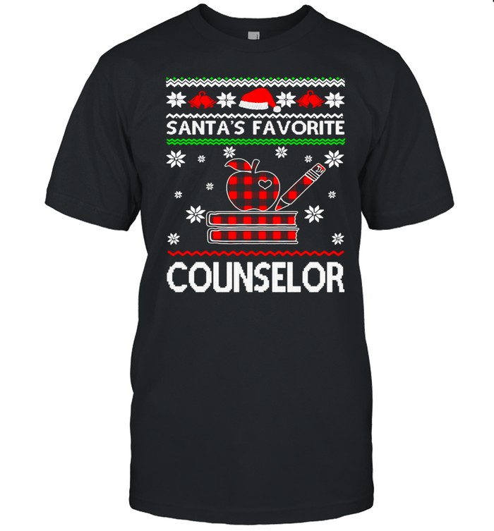 Santa’s Favorite Counselor Ugly Christmas Sweater T-shirt