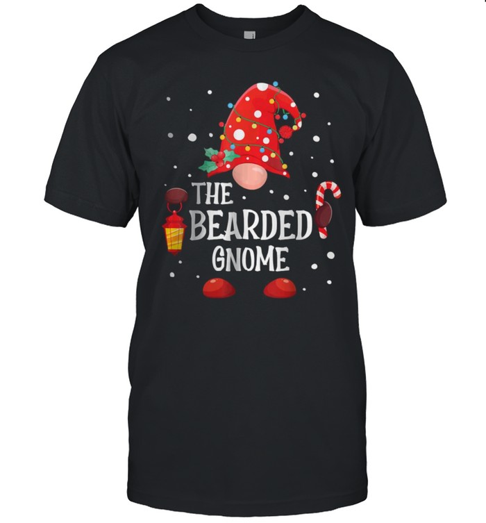 The Bearded Gnome Matching Family Christmas Gnome Pajama T-Shirt
