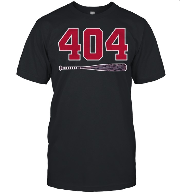 404 Bat Atlanta Braves baseball shirt